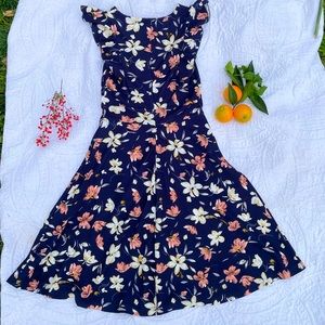 Pretty Floral Dress with Ruffles